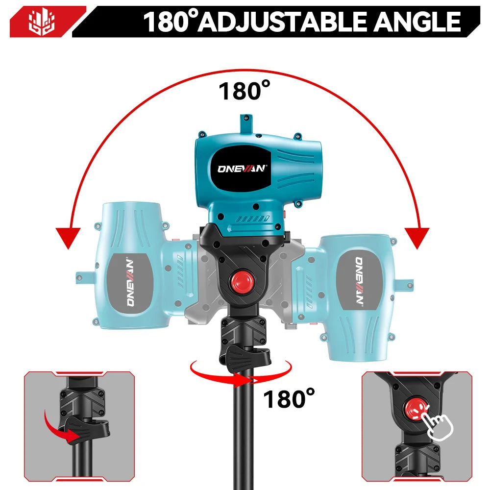 ONEVAN 3-in-1 grastrimmer bladblazer set snoerloze elektrische grasmaaier graskantmaaier tuingereedschap voor Makita 18V accu