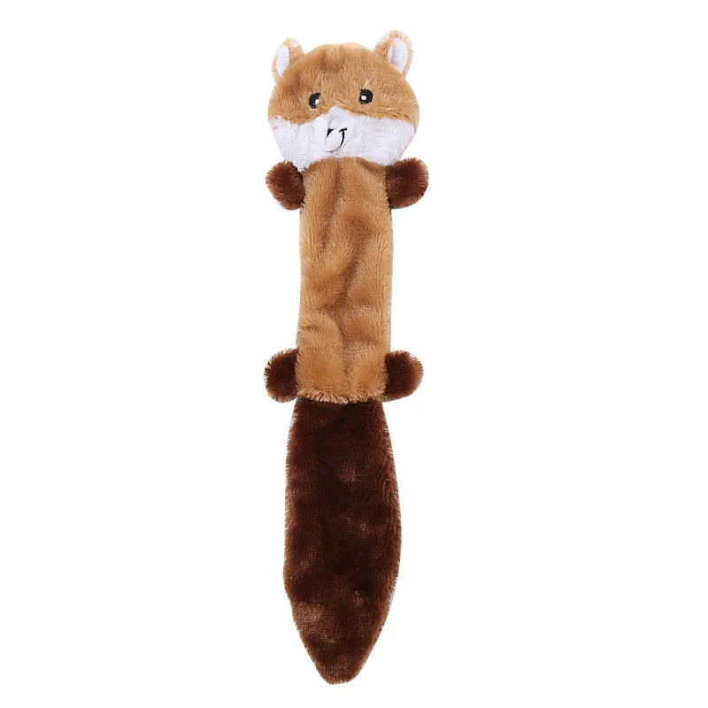 Plush Pet Dog Toy Interactive Animal-shaped Dog Squeak Toys Bite-Resistant Pet Toys for Small Medium Dogs Pet Supplies