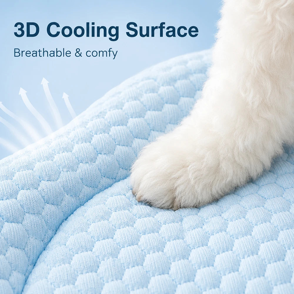 75x52cm Pet Cooling Mat Cloud Shape Dog Cat Summer Bed Breathable Puppy Sleeping Mat Anti Slip Cat Mat Dog Accessories