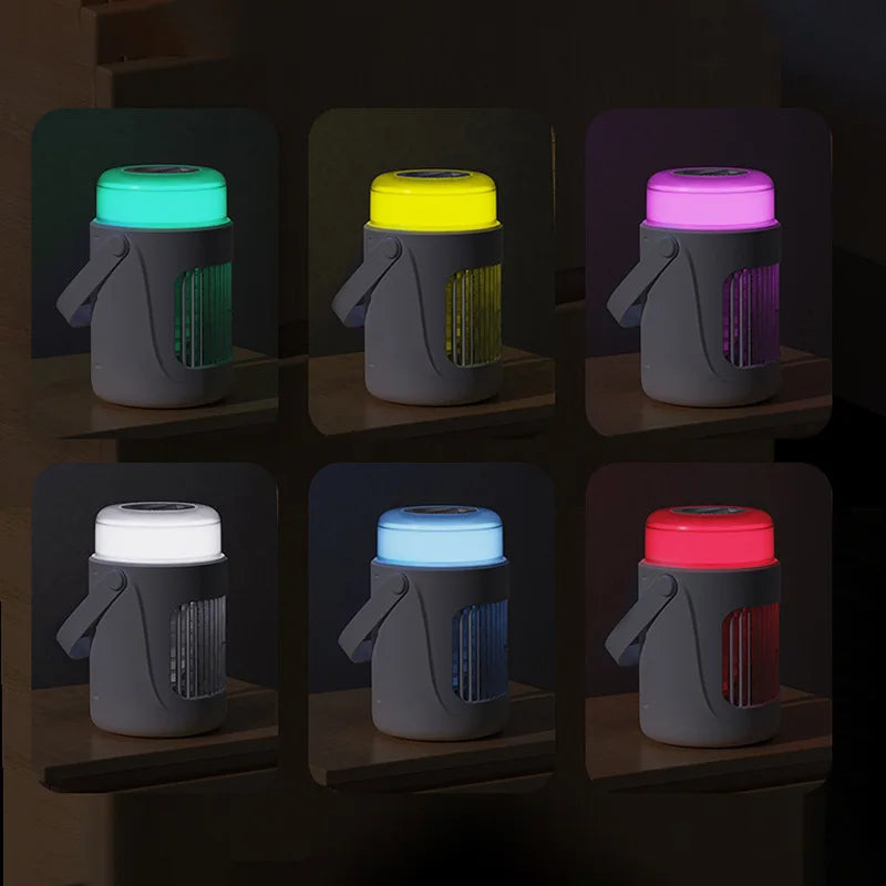 Lenovo Nieuwe Home Luchtkoeler Kleine Bureau USB Spray Ventilator 3-Snelheden Stille Kantoor Koeling Oplaadbare Studenten Slaapzaal Verdampingsventilator