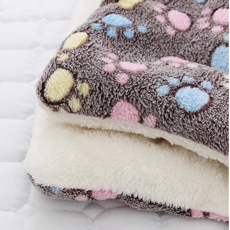 Soft Dog Bed Winter Warm Dog Sleeping Mat Thickened Pet Mat for Small Medium Large Dogs Cute Print Pet Blanket Pet Supplies