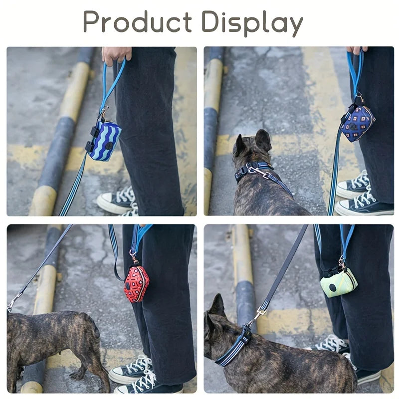 Portable Dog Waste Bag Dispenser Durable Pet Poop Bag Holder Dispensers Outdoor Pet Trash Bags Dispenser for Dogs Pet Supplies