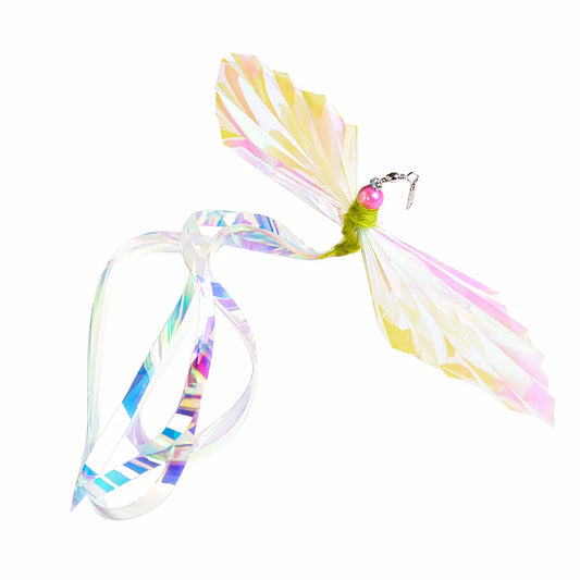 Simulated Colorful Butterfly Cat Toy Replace the Head Accessories Artificial Insects Pet Toy