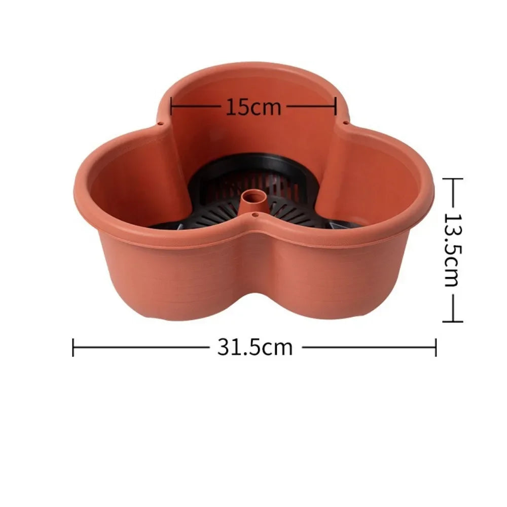 Vertical Stackable Strawberry Planter Tower with Movable Caster Wheel Base - Quality Shopping Centre