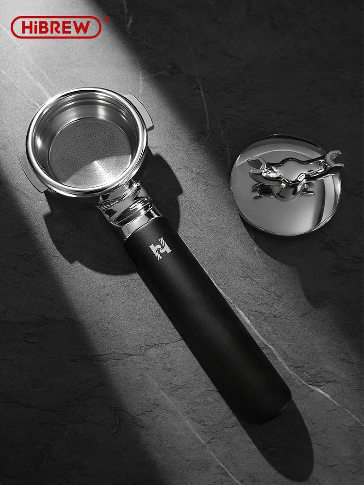 HiBREW V61 58MM Espresso Bottomless Portafilter 2in1 Double Spout with Filter Basket For H21 Espresso Machine