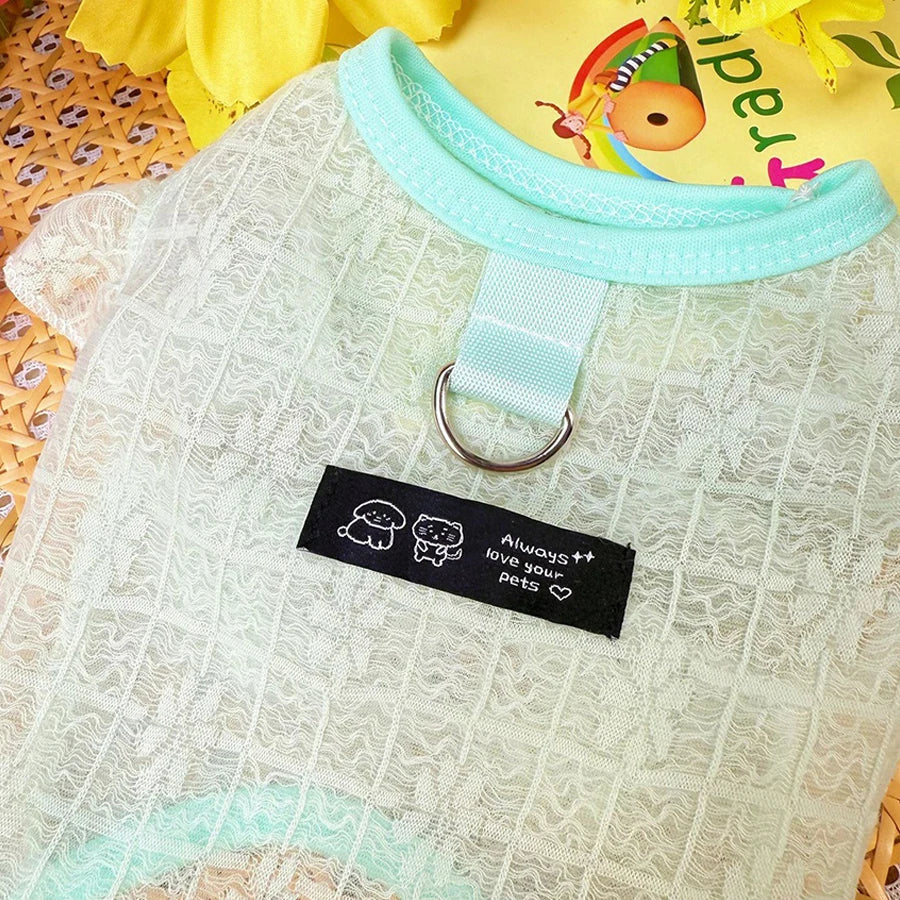 Summer Thin Pet Dog Dog Clothes for Small Medium Dogs Cats Cute Puppy Vest Chihuahua Yorkie Clothing Dog Accessories