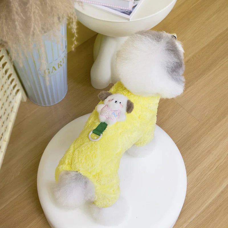 Pet Dog Jumpsuit Warm Fleece Dog Clothes for Small Medium Dogs Puppy Clothes Chihuahua mascotas Clothing Pet Supplies