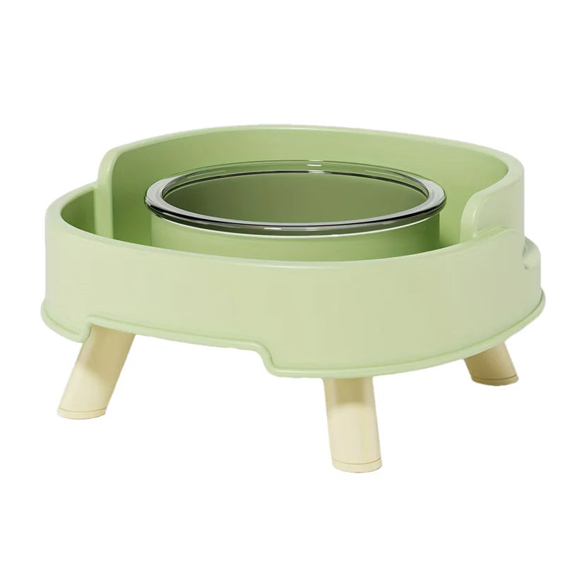 Raised Cat Food Bowl Non-Slip Pet Neck Protection Bowl for Cats Small Dogs Spill-proof Kitten Feeder Bowl Cat Accessories