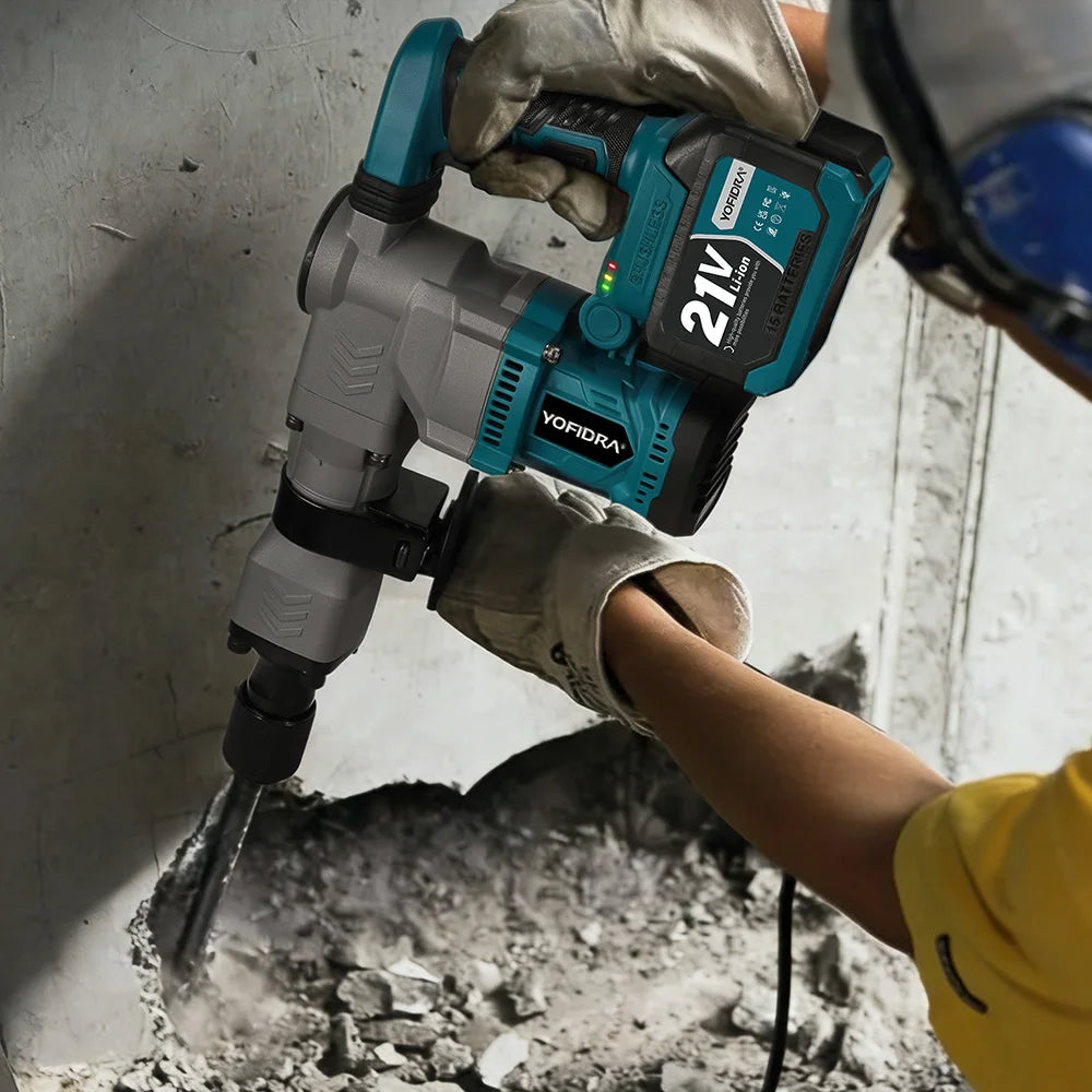 Perceuse à percussion et visseuse sans fil YOFIDRA 6000W, outil rotatif électrique haute performance compatible avec les batteries Makita