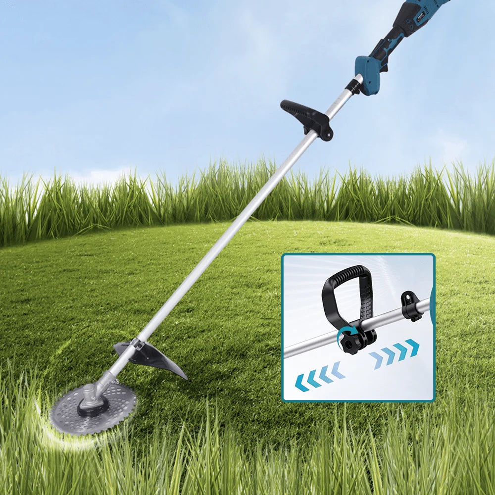 9 inch borstelloze snoerloze grasmaaier elektrische grassnijder trimmer in lengte verstelbaar tuingereedschap voor Makita 18V accu