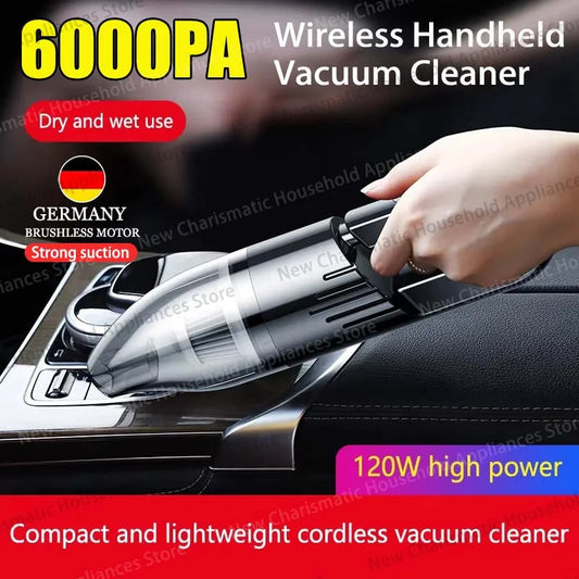 Wireless Car Vacuum Cleaner Rechargeable Strong Suction Portable Mini Vacuum for Car Home Dual Use Powerful Cleaning Tool