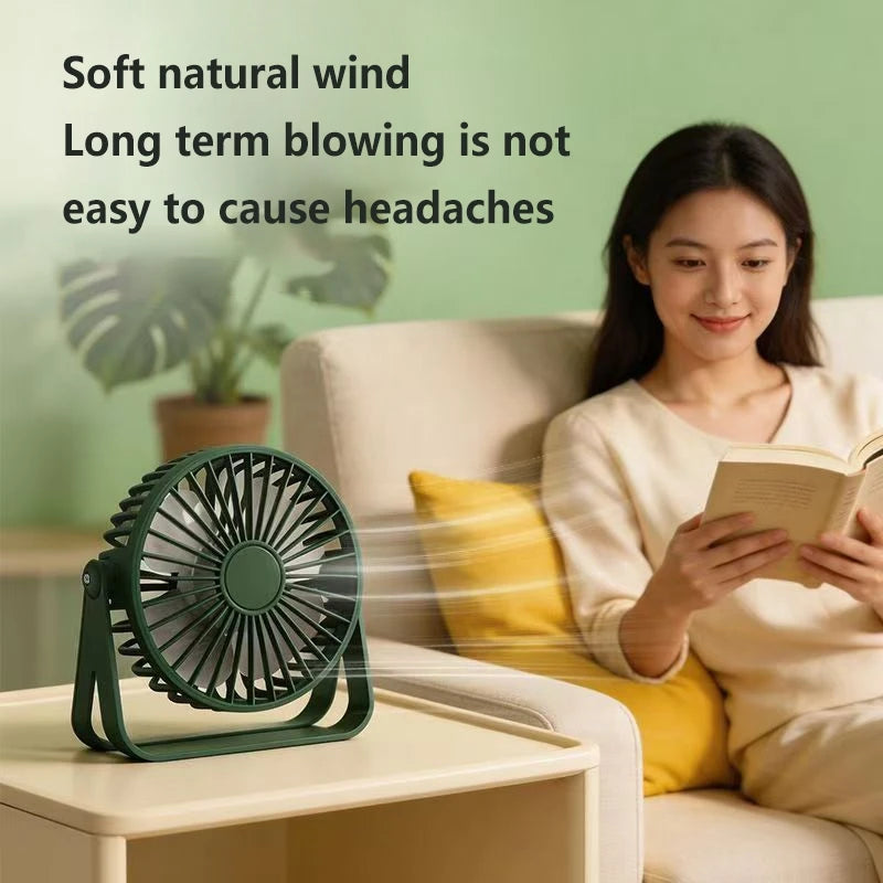 Lenovo Mini USB Desktop Fan Portable Fan Desktop Office USB Quiet Cooling Fans Suitable For Student Dormitory Summer Home Office
