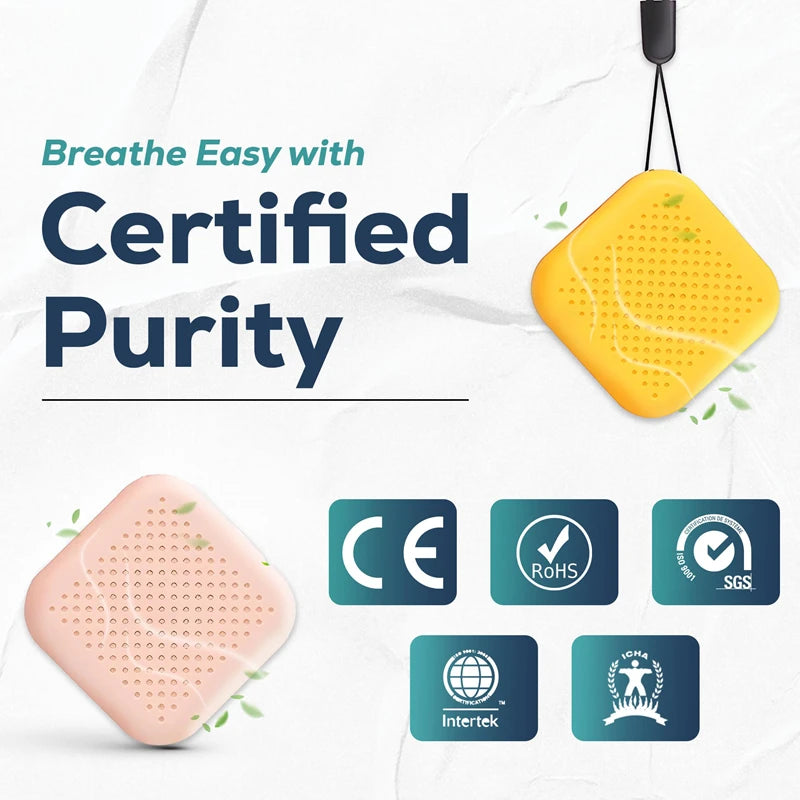 Purificateur d'air portable à suspendre au cou, mini collier à ions négatifs, chargement USB, pendentif portable pour éliminer la fumée secondaire 2026