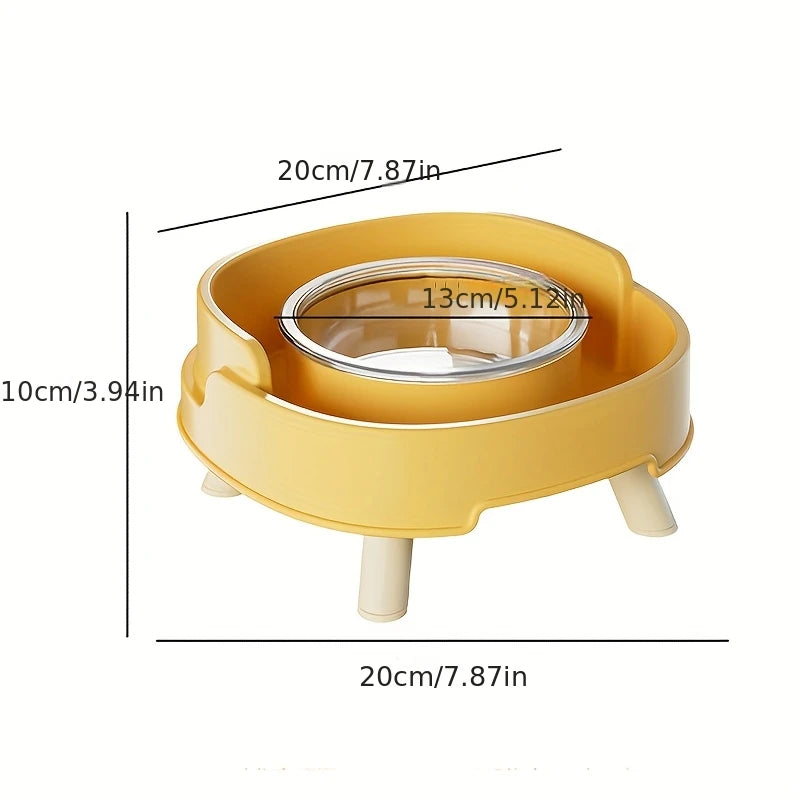 Raised Cat Food Bowl Non-Slip Pet Neck Protection Bowl for Cats Small Dogs Spill-proof Kitten Feeder Bowl Cat Accessories