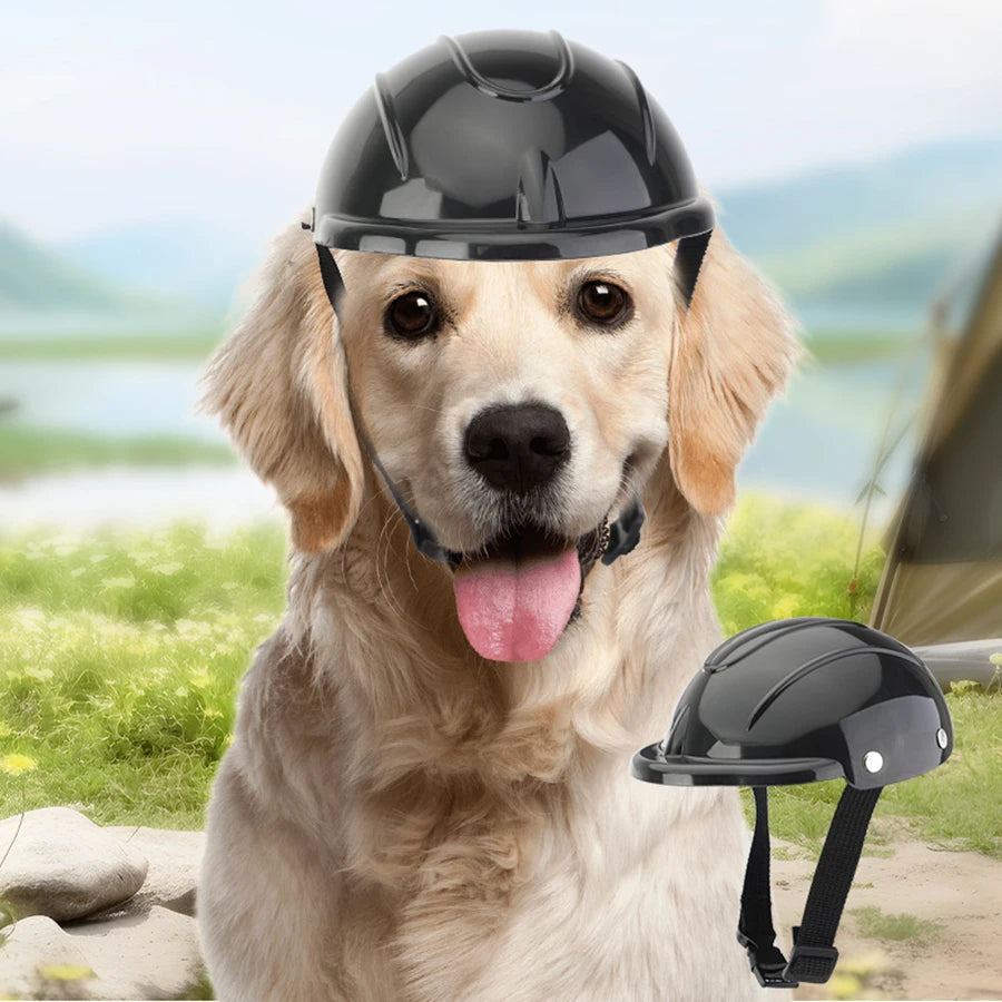 Pet Dog Safety Helmet Adjustable Cat Bicycle Motorcycle Helmet Pet Headgear for Small Dogs Cats Dog Head Protection Pet Supplies
