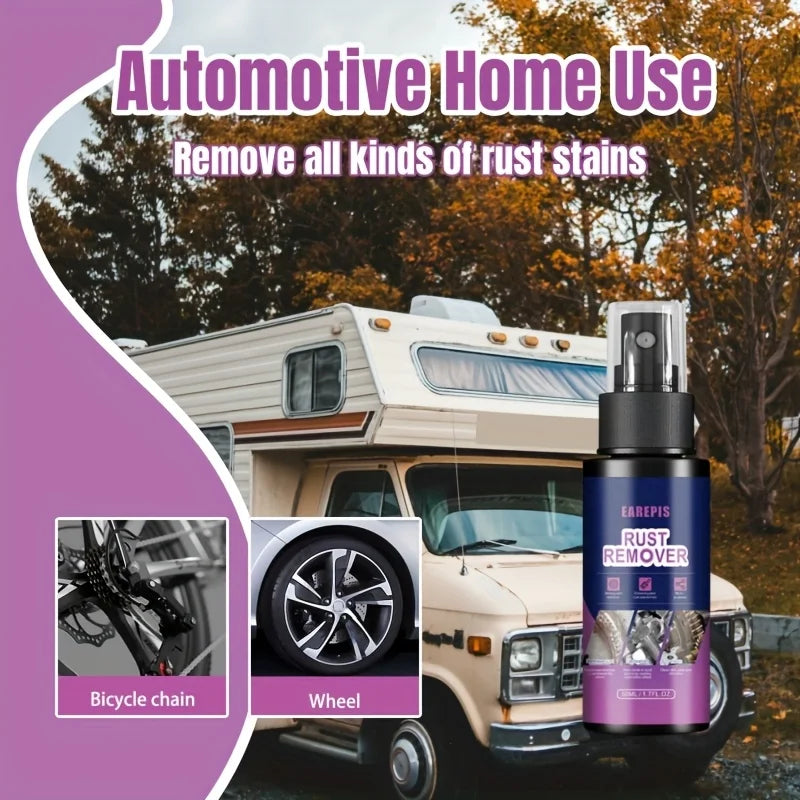 50ml Universal Rust Remover Spray-Iron Powder Rust Cleaner & Paint Remover for RV Exterior & Metal Surfaces,Durable Rust Removal
