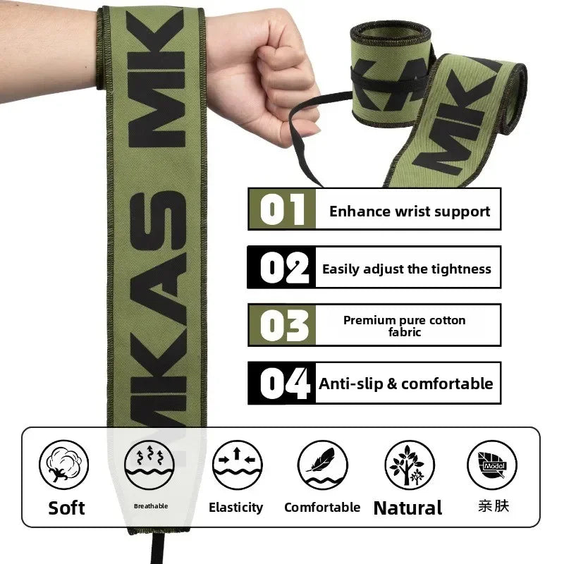 2PCS Wrist Support Brace Straps Weight Lifting Wrist Wraps Bandage for Fitness Gym Powerlifting Training Strength Wristband