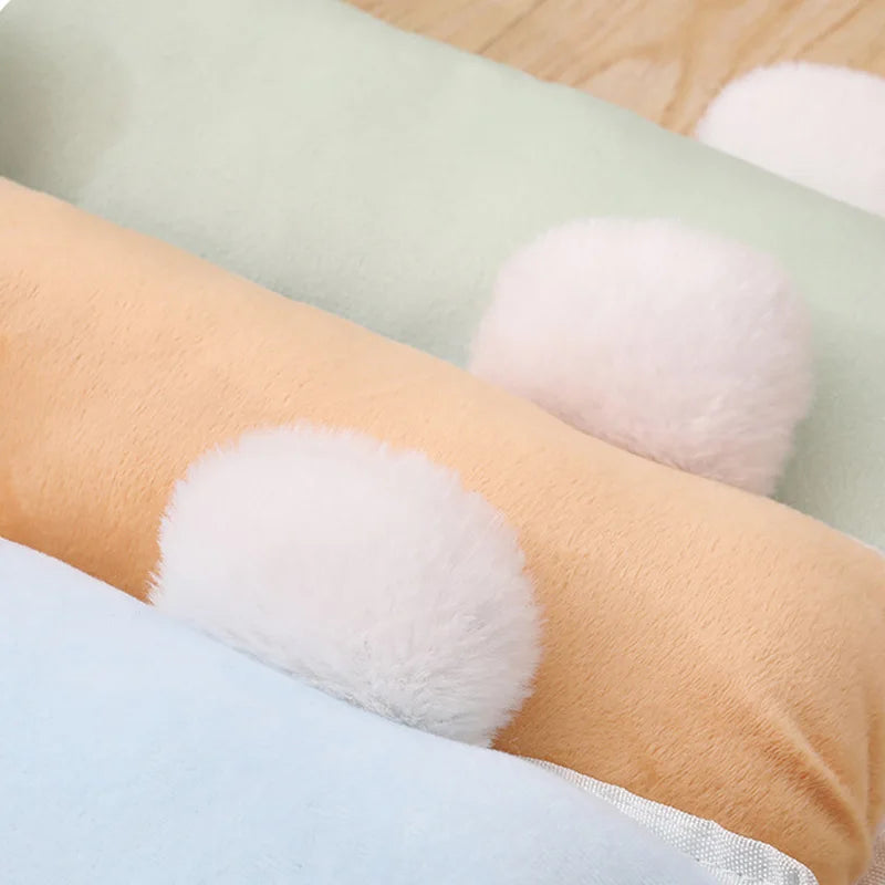 Summer Pet Cooling Mat Breathable Cat Sleeping Mat with Pillow Square Pet Bed for Cats Small Medium Dogs Cat Accessories