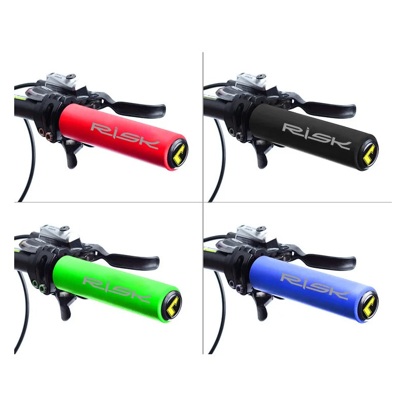 RISK Ultralight Anti-skid Soft Bike Handlebar Grips for BMX MTB Cycling Accessories - Non-slip Bicycle Grips Handle Cuffs Cover