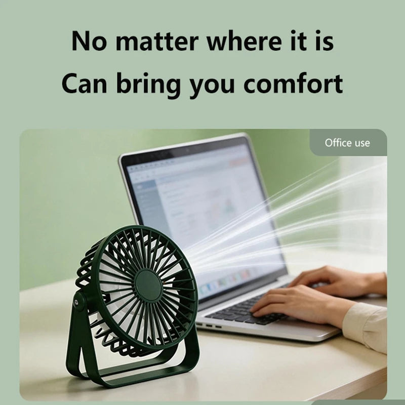 Lenovo Mini USB Desktop Fan Portable Fan Desktop Office USB Quiet Cooling Fans Suitable For Student Dormitory Summer Home Office