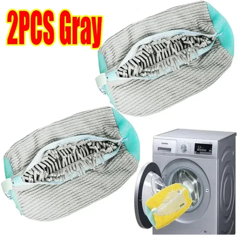 1/2PCS Washing Shoes Bag Cotton Laundry Fluffy Fibers Easily Remove Dirt Washing Bags Anti-Deformation Shoes Clothes Organizer
