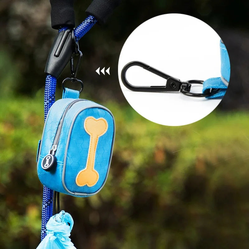 Portable Bone-shaped Dog Waste Bag Dispenser Durable Pet Poop Bag Holder Outdoor Puppy Trash Bags Dispenser Pet Supplies