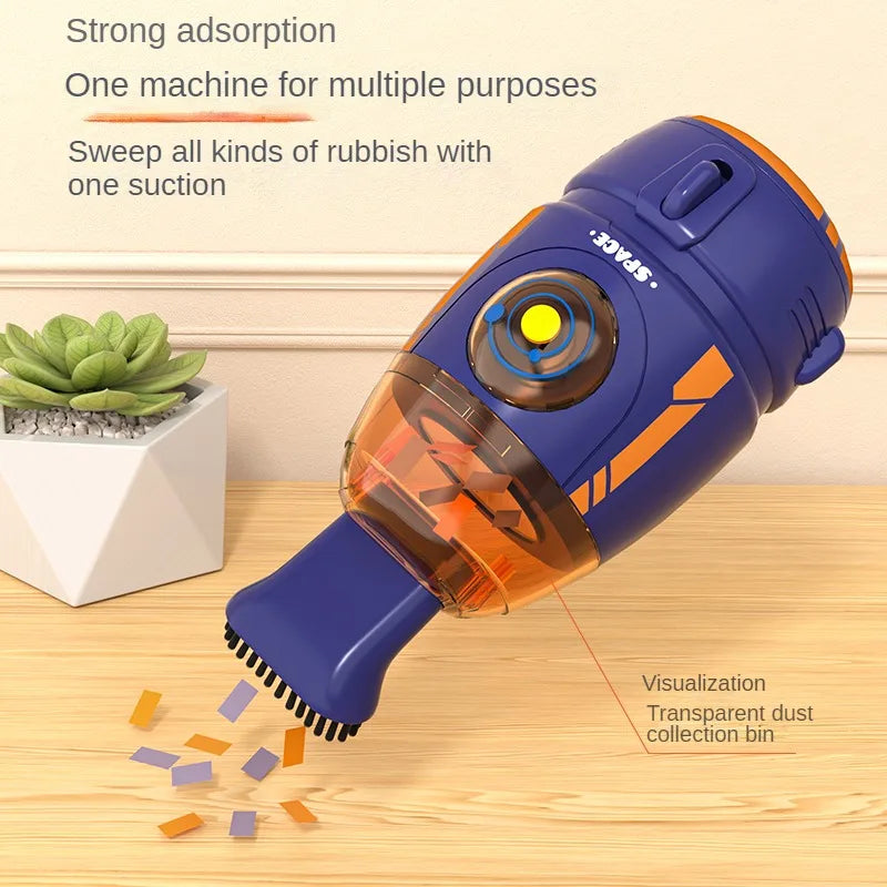 2026 Nieuwe desktop-stofzuiger elektrisch USB-oplaadbaar nachtlampje handheld desktop-reiniger voor gumafval mini-toetsenbordstof