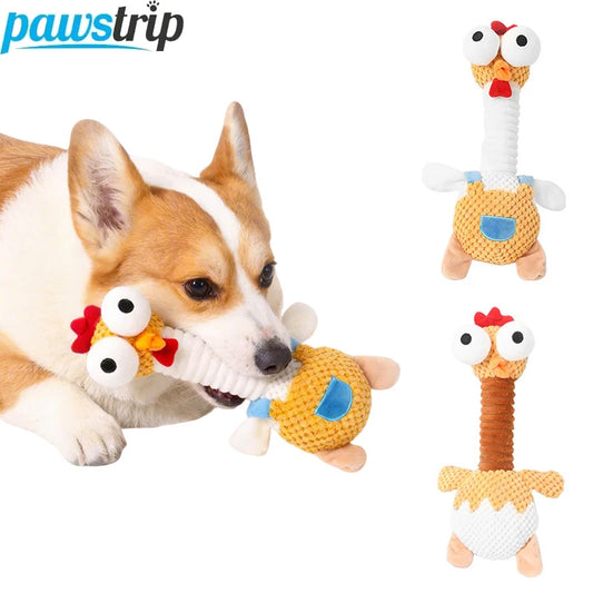 Plush Pet Dog Squeaky Toys Animal Puppy Chew Toys  Bite-resistant Pet Toy for Small Medium Dogs Interactive Pet Chew Toys