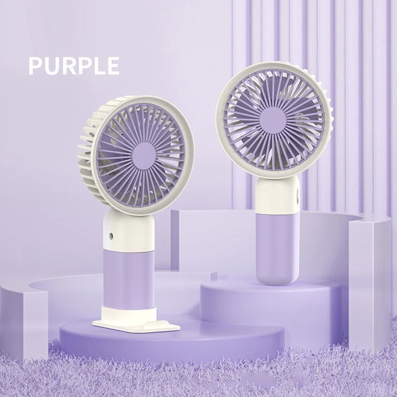 Ventilateur portatif Lenovo 2026, mini ventilateur de bureau portable, silencieux, rechargeable par USB, idéal pour les étudiants et le dortoir