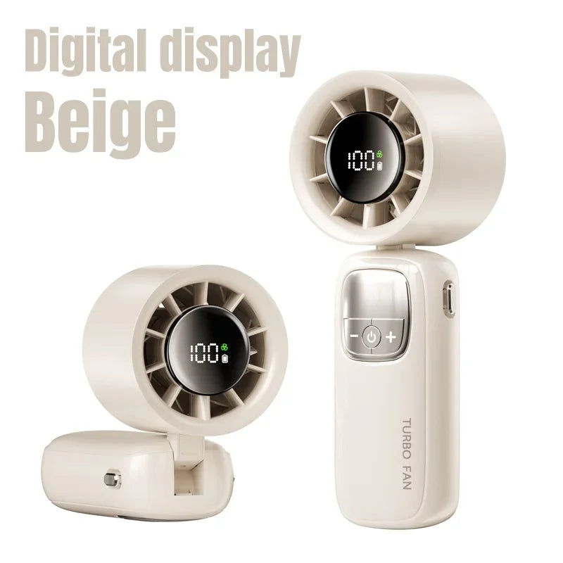 Lenovo 30.000 RPM Handheld Elektrische Turbo Ventilator Draagbare USB Opvouwbare Nekventilator Snelle Koeling Halfgeleidertechnologie Outdoor Camping Kantoor