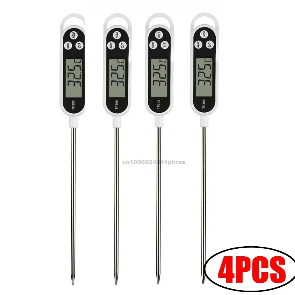 Food Thermometer Probe Type Electronic Kitchen Digital Thermometer for Meat Milk Cooking Food BBQ TP300 Temperature Gauge Tool
