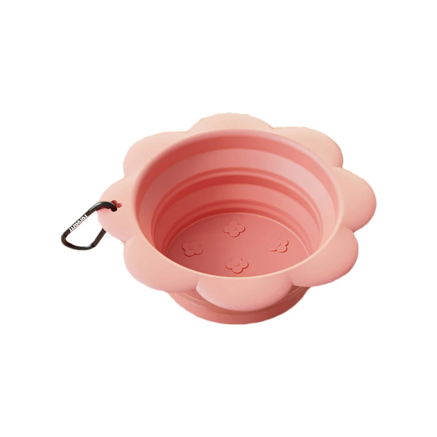 350ml Collapsible Dog Bowl Portable ilicone Pet Dog Travel Bowl Puppy Drinking Bowl Pet Food Container Dog Accessories