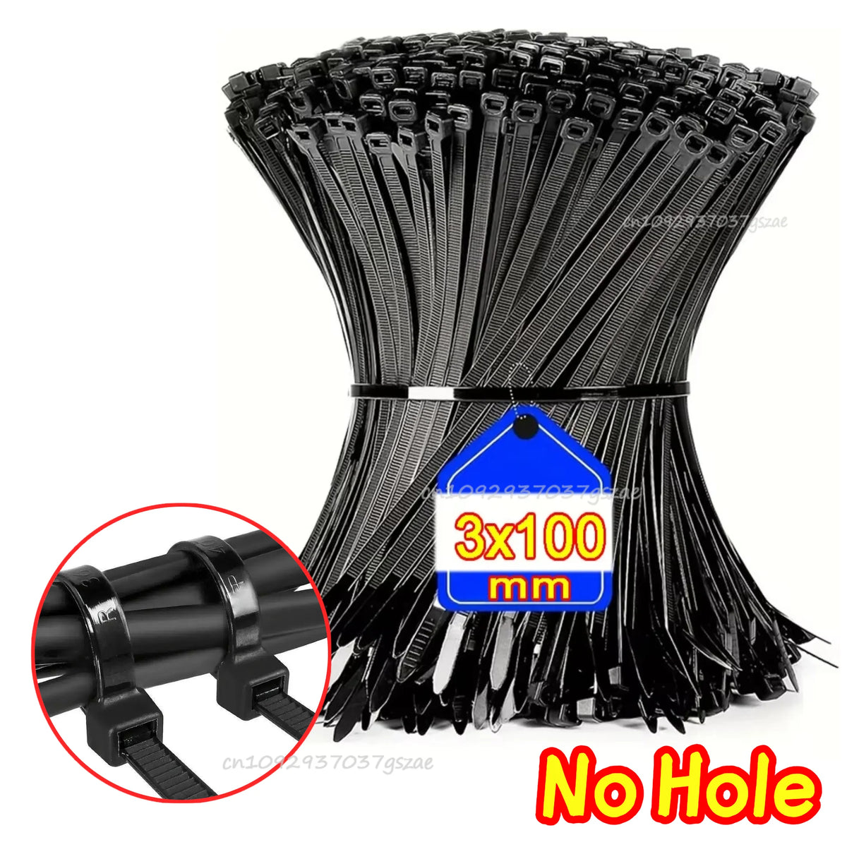 Cable Tie Plastic Clamping Collar Zip Ties Screw Hole Nylon Cable Ties Duty Adjustable Self-locking Cord Ties Organizer Strap