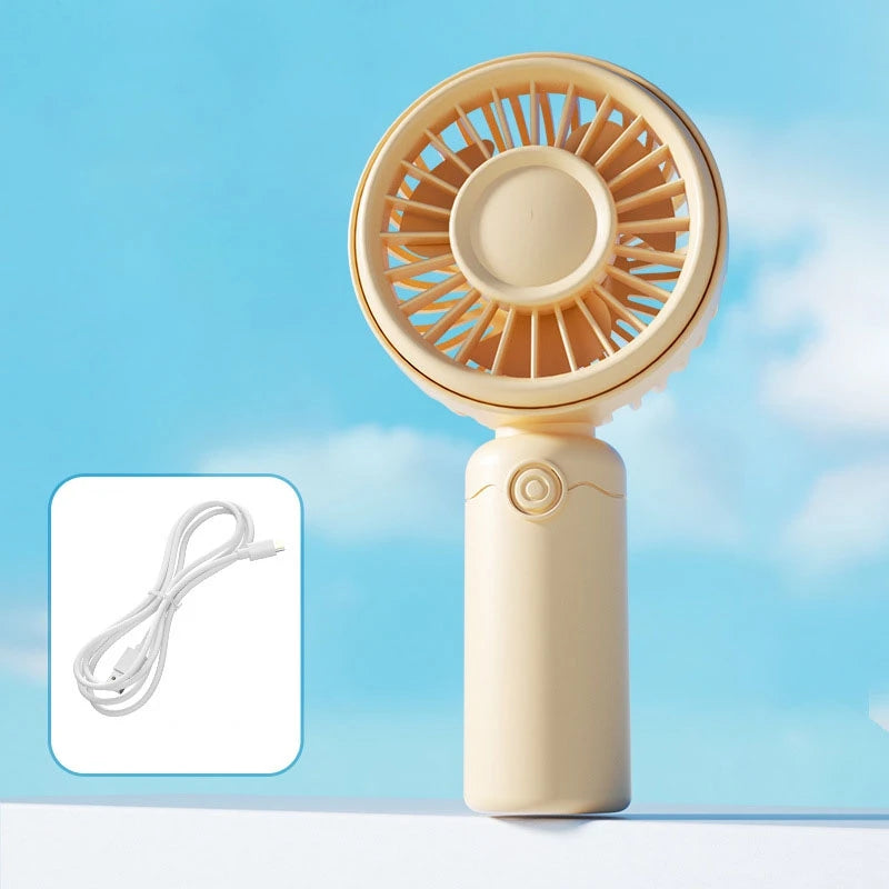 Lenovo Mini Fan Portable USB Rechargeable Quiet Fans Table Makeup Eyelash Cooler Kids Outdoor Office Travel Air cooler Fan