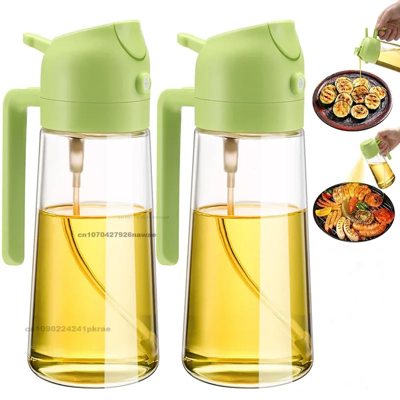 Spray Oil Sprayer Bottle Kitchen Oil Cruet Spray Oil Dispenser Olive Kitchen Gadgets Salt Shaker Vaporizer Cruet for Camping BBQ