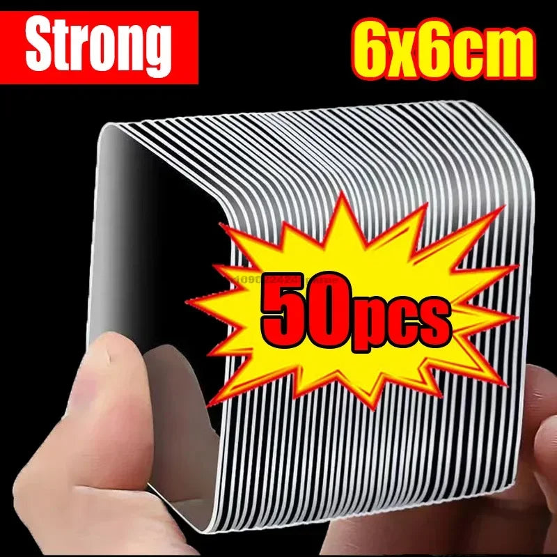 Wholesale Self Adhesive Double Sided Tape Square Wall Stickers Nano Transparent Traceless Waterproof Tapes for Bathroom Kitchen