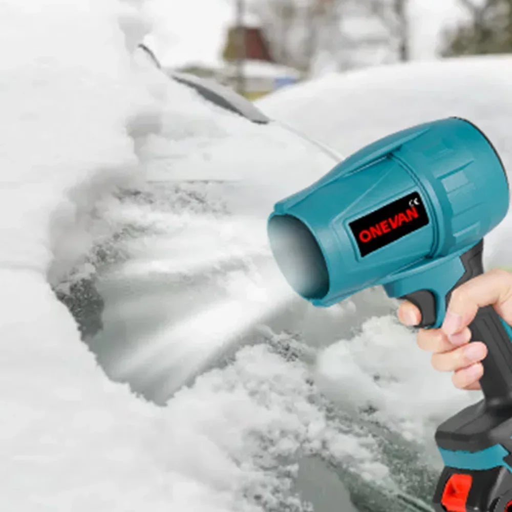 ONEVAN 1200W Elektrische Turbo Blower Jet Fan 150M/S Krachtige Luchtblazer Handbediend Reinigingsgereedschap voor Makita 18V Accu