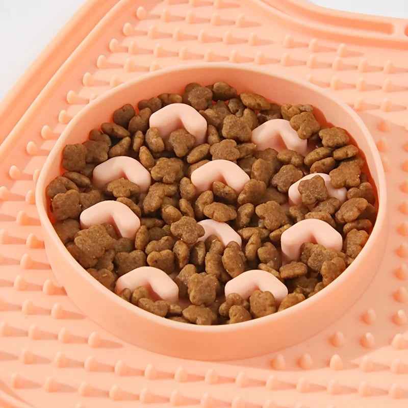 Pet Slow Food Mat Non-Slip Dog Slow Feeding Mat Anti-Anxiety Lick Pad for Dogs Cats Pet Supplies