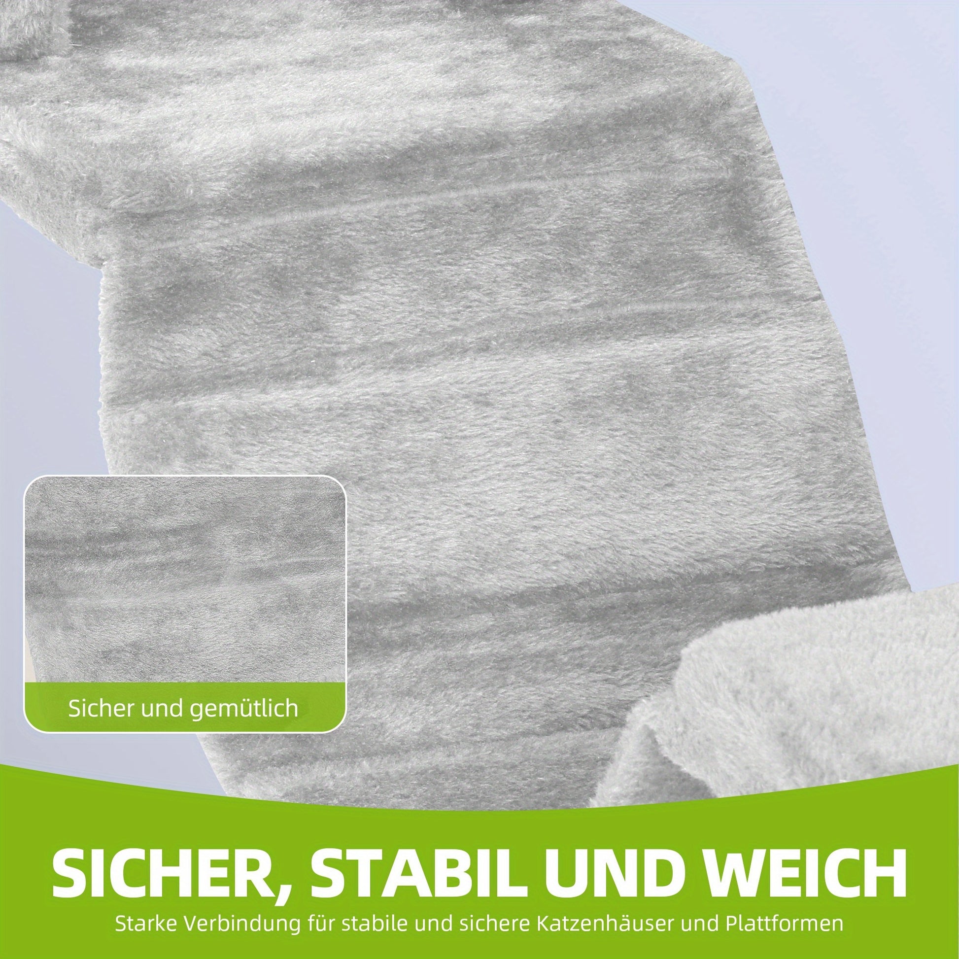 8pcs Cat Climbing Wall Set - Plush Scratching Post, Frame Ladder, Cat House & Hanging Bridge - Light Gray Multifunctional Pet Activity Center - Quality Shopping Centre