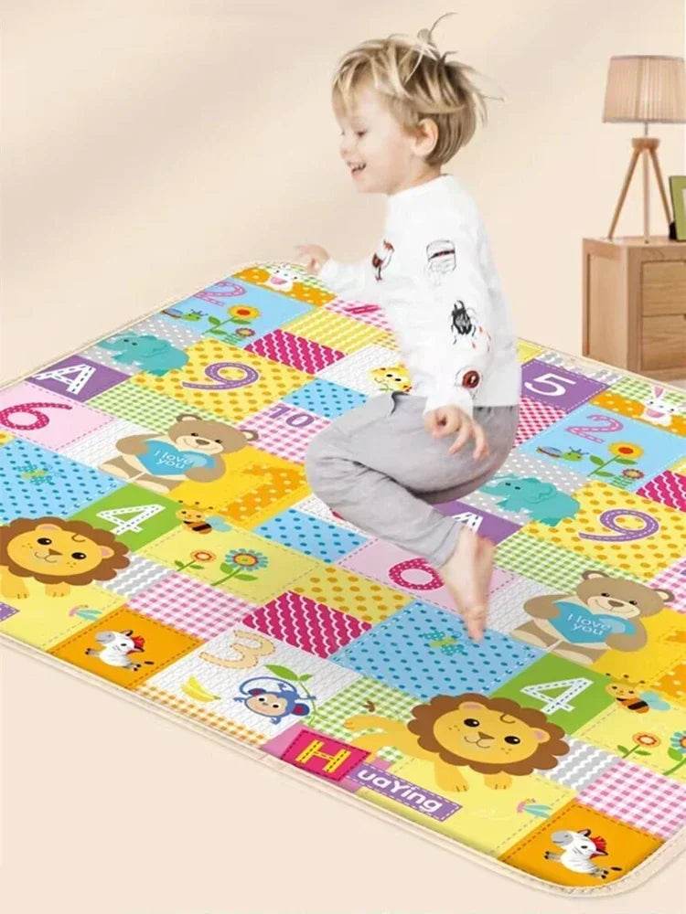Activities Mat for Baby Non-toxic Outdoor Camping Foldable Play Mat Double-Sided Cartoon Pattern Waterproof Carpet Easy To Carry - Quality Shopping Centre