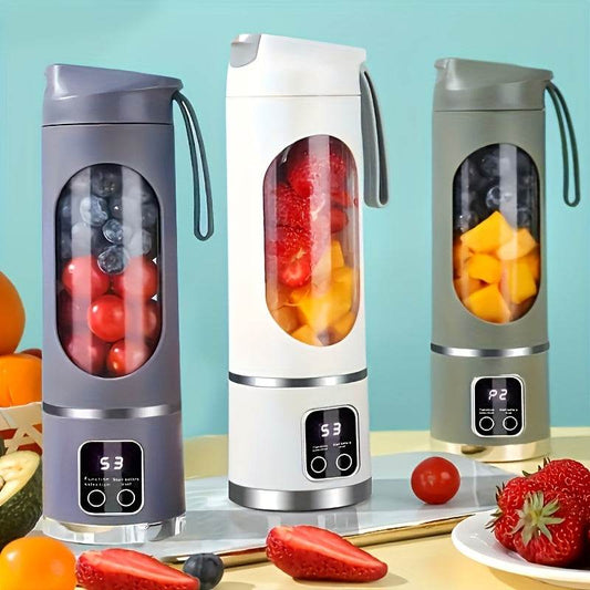 Aisutha Multifunctional Portable Juicer Cup with 450ml Capacity USB Charging Home, Outdoor Travel Can Be Used At Any Time Powerful Dual-power Motor Juicer Compact Design Fresh Drink, Can Be Used As Christmas, New Year Gift - Quality Shopping Centre