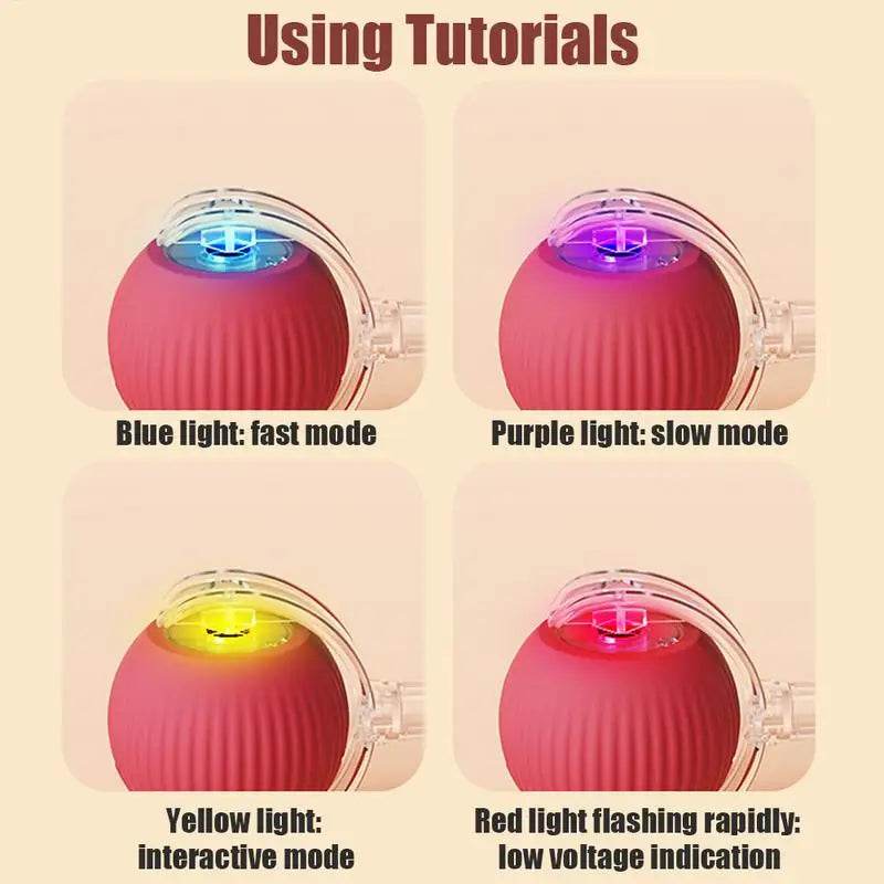 Automatic Rolling Ball Toy For Cat Electric Cat Toy Rolling Ball Pet Electric Toy Cat Training Imitate rats Indoor Playing Toys - Quality Shopping Centre