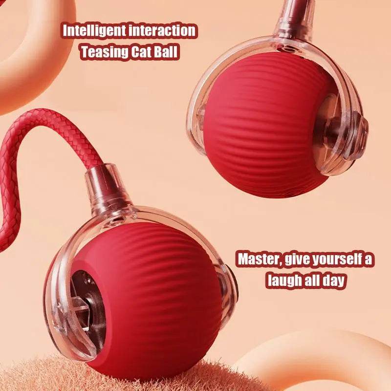 Automatic Rolling Ball Toy For Cat Electric Cat Toy Rolling Ball Pet Electric Toy Cat Training Imitate rats Indoor Playing Toys - Quality Shopping Centre