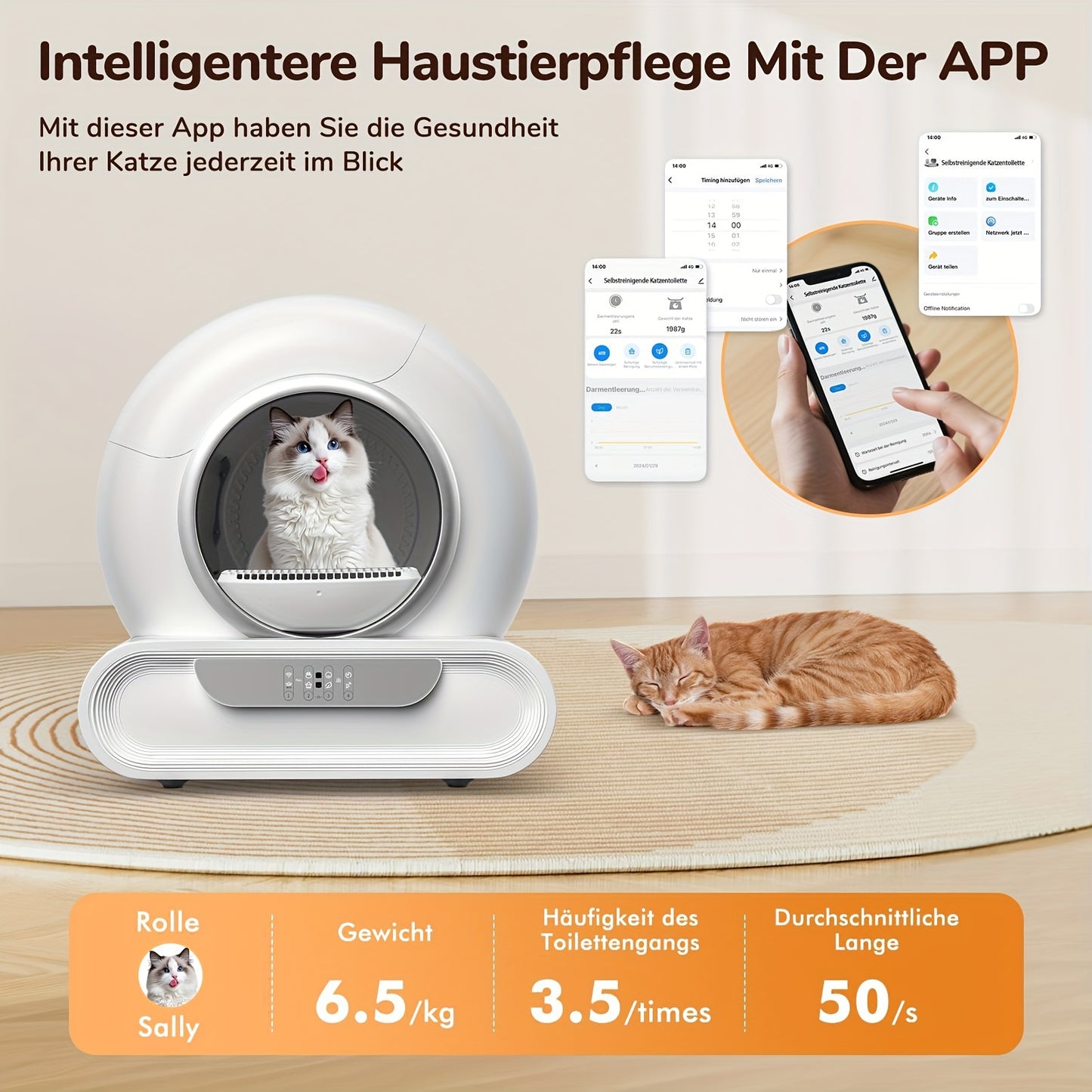 9L Automatic Cat Litter Box with Ion Deodorization, Sealed Trash Bin & Compact Design for Effortless Pet Hygiene - Quality Shopping Centre