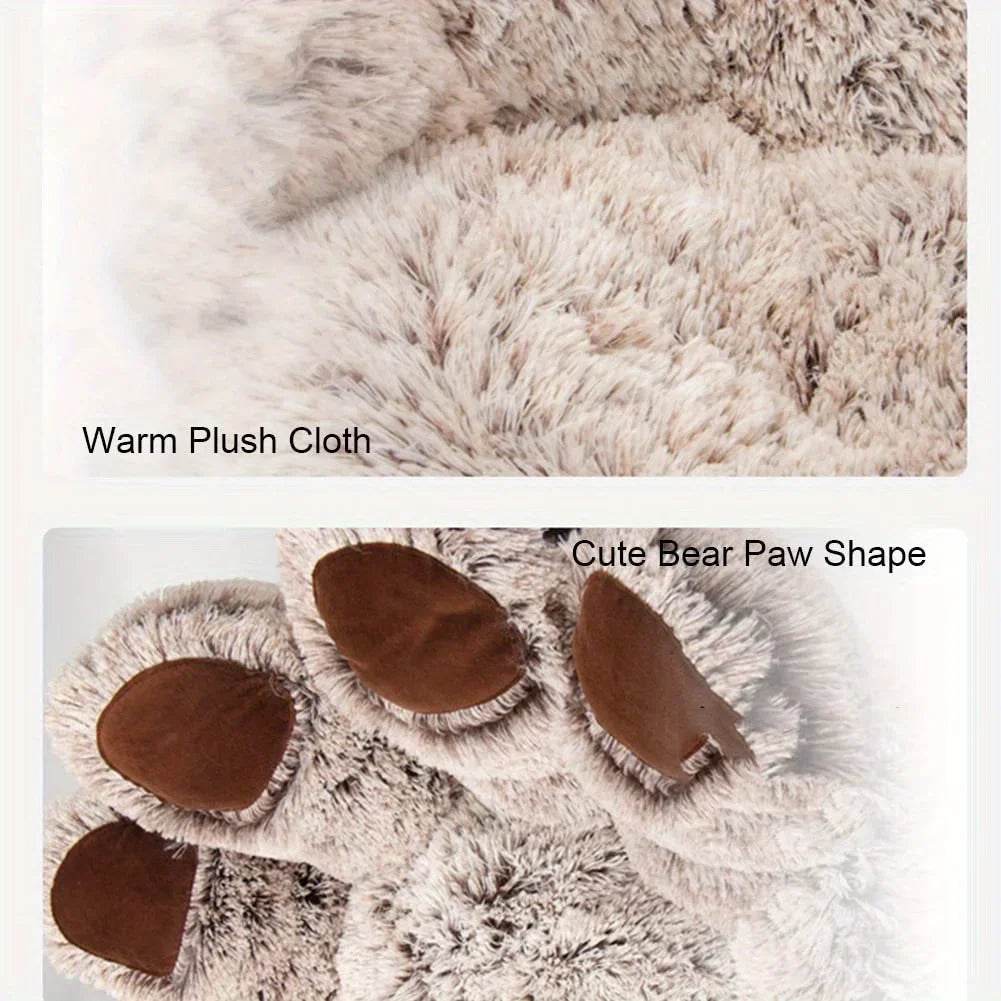 Dog Bed Cat Pet Sofa Cute Bear Paw Shape Comfortable Cozy Pet Sleeping Beds for Small Medium Large Soft Fluffy Cushion Dog Bed - Quality Shopping Centre