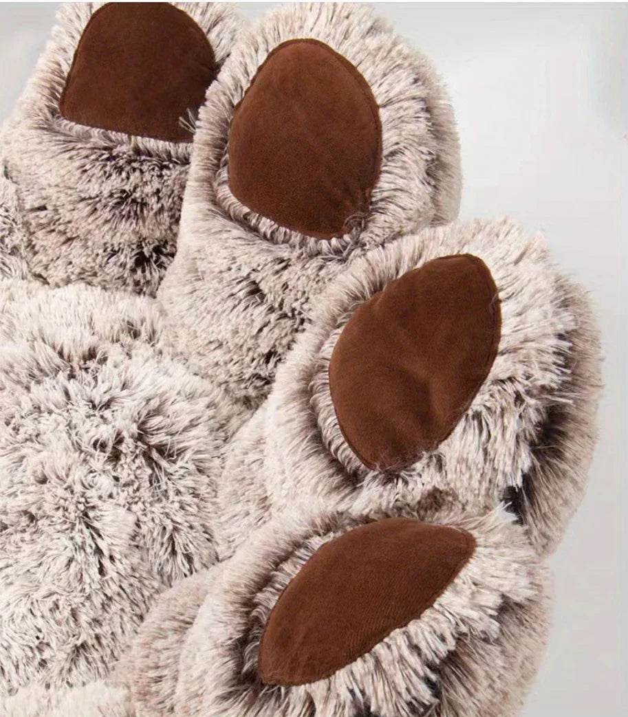 Dog Bed Cat Pet Sofa Cute Bear Paw Shape Comfortable Cozy Pet Sleeping Beds for Small Medium Large Soft Fluffy Cushion Dog Bed - Quality Shopping Centre