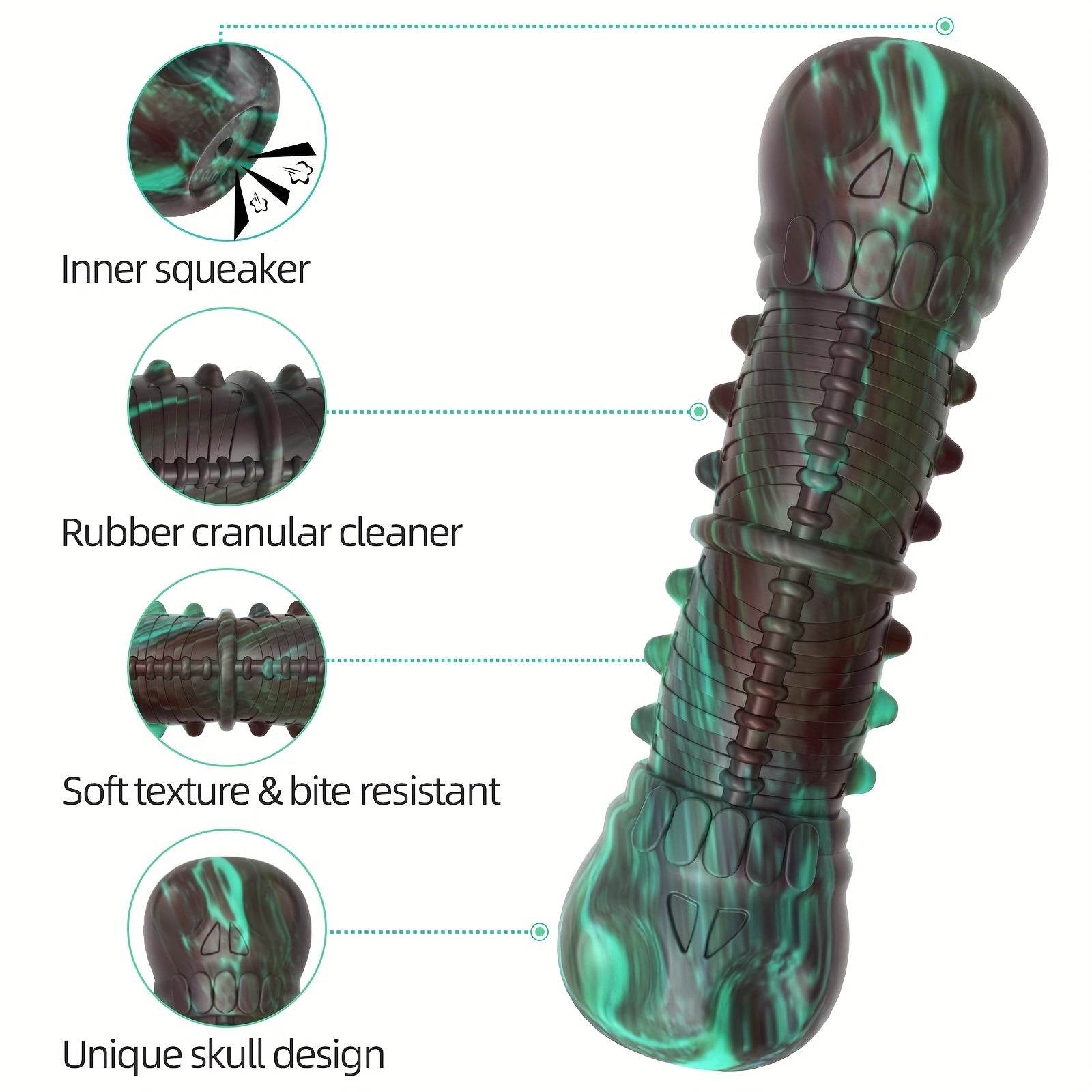 Dog Toys, Indestructible Tough Squeaky Dog Chew Toy Toothbrush Dental Care Supply - Quality Shopping Centre