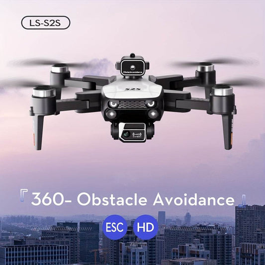 Dual Batteries S2S Long Endurance Drone, Dual Camera WiFi FPV Dual Folding Quadcopter with Height Maintainer, Remote Control or Mobile Phone Dual Operation - Quality Shopping Centre