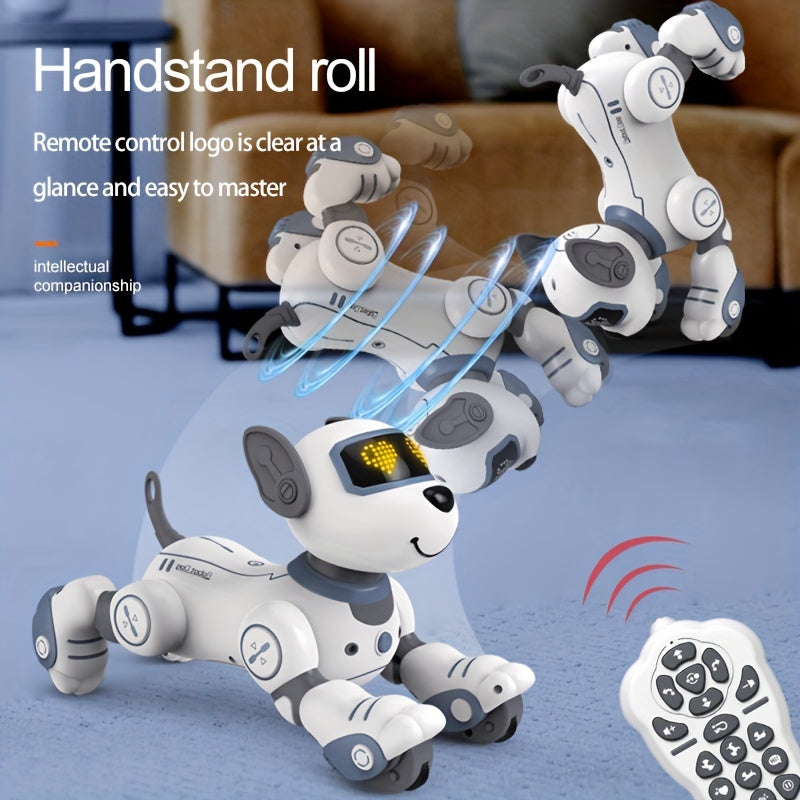 Remote Control Toys: RC Robot, Infrared Remote Control Electronic Dog, Follow, Singing and Dancing, Ideal Gift for Family or Friends' Birthdays Christmas Halloween.