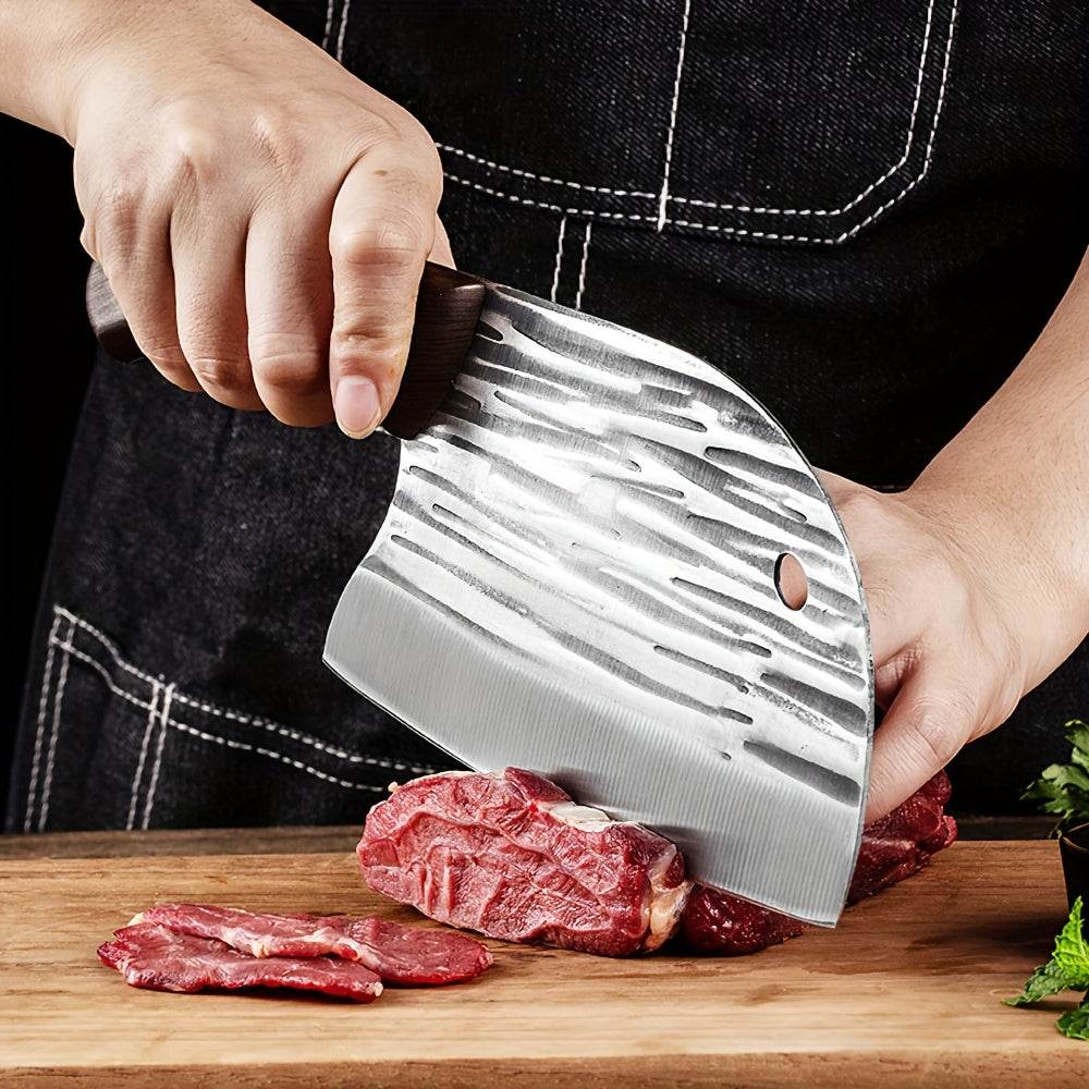 8pcs Japanese Knife Set 5Cr15 Stainless Steel Complete Kitchen Knife Set High Quality Chef Knife Butcher Knife Vegetable Cooking Knife Slices with Wooden Handle And Nylon Bag for Women Men Gifts - Quality Shopping Centre